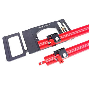 Ensemble de rail de guidage carré pour scie à onglets, plaque de positionnement à 90 degrés et rail coulissant de 1200 mm, rail de guidage parallèle avec butée et échelle - Product Image 3