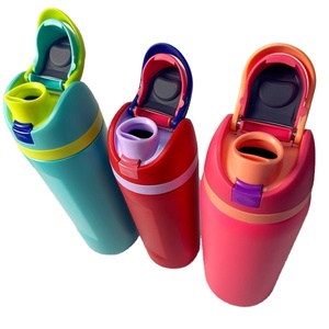 Botella de Agua Deportiva OWAL Libre de BPA, 24oz 32oz 19oz, Botella de Agua Aislada de Acero Inoxidable con Pajita para Deportes y Viajes - Product Image 2