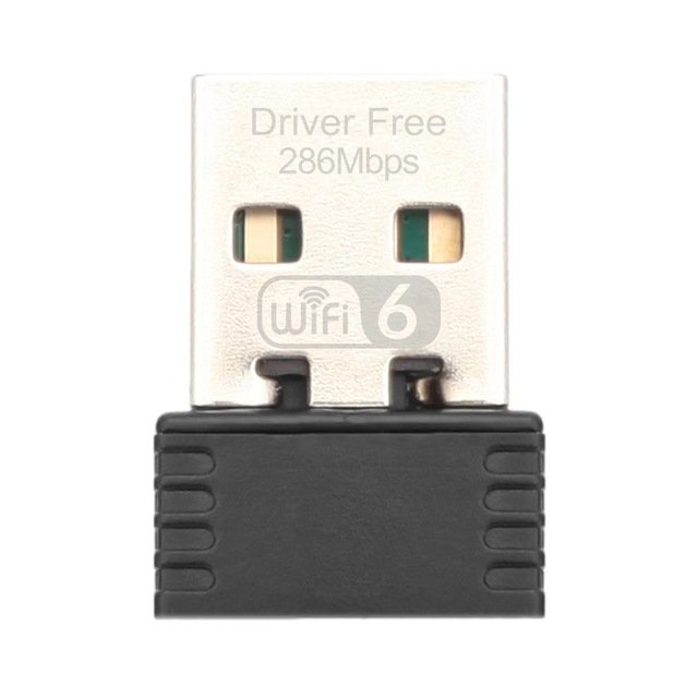 USB WiFi 6 Gigabit Network Card 802.11ax 2.4GHz Free Driver Wireless Lan Adapter for PC & Laptop Compatible with Windows