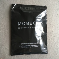 Sacs d'expédition en poly noir avec logo personnalisé enveloppe de couleur de courrier sécurisée avec une forte adhérence