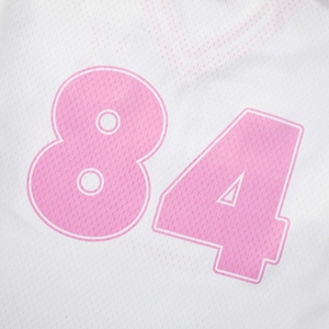 Camiseta Deportiva <span class=keywords><strong>de</strong></span> Manga Corta en Jersey Rosa Lechoso, Tejido <span class=keywords><strong>de</strong></span> Malla Ligero, Estilo Urbano Deportivo <span class=keywords><strong>de</strong></span> Bad Rabbit Club - Product Image 5