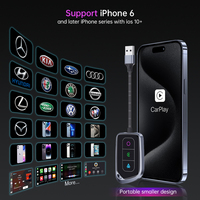Fuallwin adaptor Dongle CarPlay nirkabel-Fitment Universal untuk IOS 11/12/13 Dual-Band WiFi USB/garansi 1 tahun tipe-c