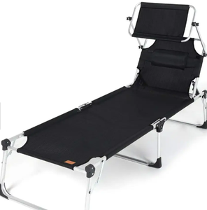 Silla Plegable de Playa, <span class=keywords><strong>Tumbona</strong></span> de Camping <span class=keywords><strong>con</strong></span> <span class=keywords><strong>Toldo</strong></span>, Cama Triple Plegable, Cama <span class=keywords><strong>con</strong></span> Parasol - Product Image 3