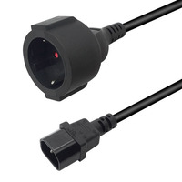 Fiche IEC 320 C14 pour convertir la prise Schuko Europe CEE7/7