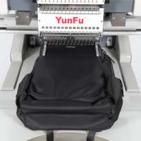 Machine à broder industrielle à tête unique à 12 aiguilles informatisée pour casquettes, chapeaux, vêtements et uniformes personnalisés