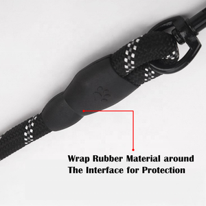 Correa de perro de nailon trenzado redondo fuerte reflectante Multicolor cuerda personalizada para mascotas para entrenar y caminar - Product Image 5