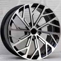 Prix d'usine, taille personnalisée, jantes de voiture chromées 18 pouces 4x4, jantes de voiture de haute qualité, jantes de voiture 5 étoiles 18 5x112 en alliage, jantes Vww Spinner