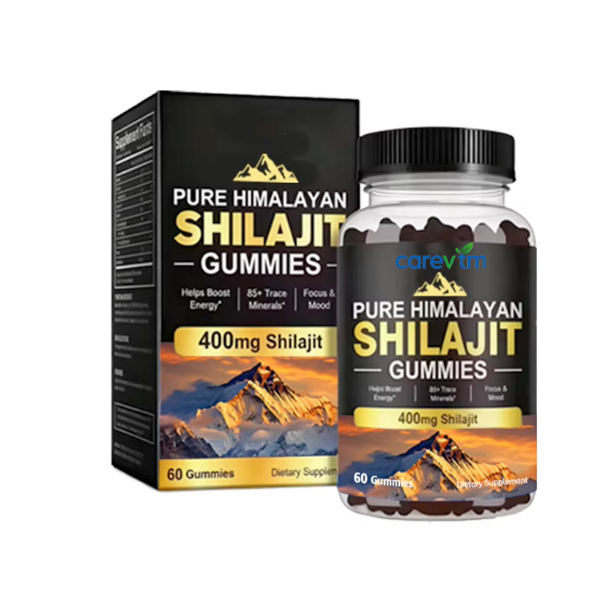Pure Natural Shilajit Resin Extract Supplement Private Label Adult Gummies For Boost Energy Immune Support GMP Certified