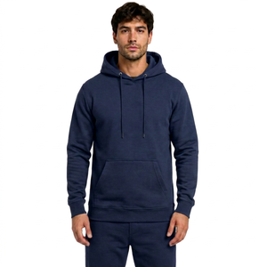 Sweat à capuche zippé en molleton de coton premium pour homme avec logo personnalisé, en molleton épais, style décontracté - Product Image 1