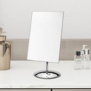 Mesa de moda Escritorio de un solo lado Espejo de encimera de plata Espejo cosmético de maquillaje de metal - Product Image 1