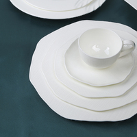 Assiette creuse de 12 pouces en porcelaine fine blanche de Guangzhou – Vaisselle haut de gamme pour restaurant et mariage