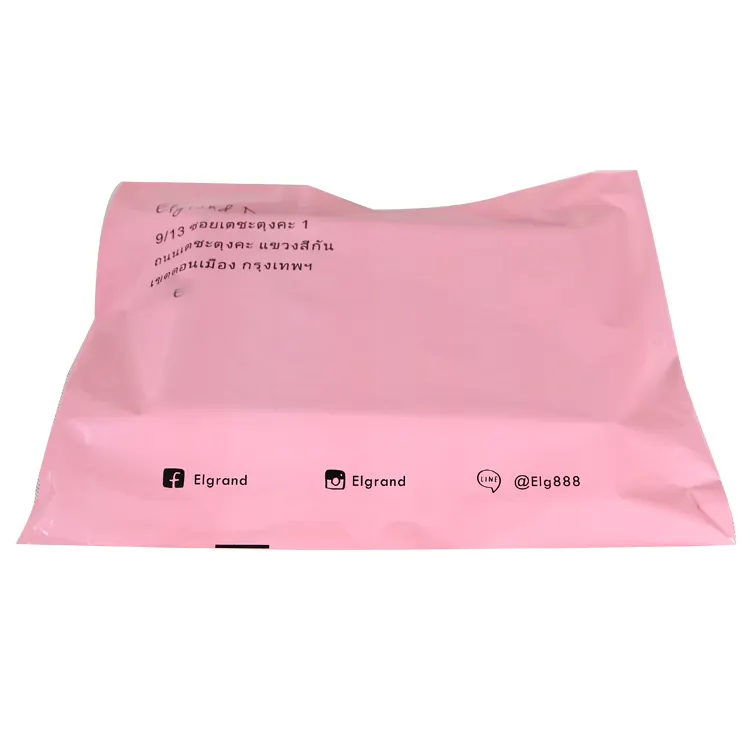 Aangepaste Bedrukte Logo Kleding Verpakking Mailing Tassen Verzending Enveloppen Plastic Koerier Levering Webshop Mailingtas