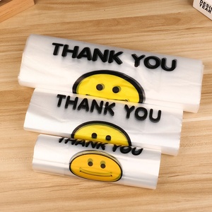 Sacs en plastique transparents pour le visage avec poignée gilet pour l'emballage alimentaire à emporter, les fruits, les courses en supermarché - Vente en gros - Product Image 3