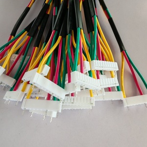 Cable de conexión aislado de PBT rojo-negro personalizado con conectores JST/Molex, arnés de cableado electrónico de alta temperatura - Product Image 6