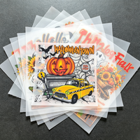 Transferts DTF personnalisés pour Halloween : Citrouille et Fantôme, anti-décoloration, imperméables, encre écologique, résistants à l'usure, haute résistance à la traction pour vêtements