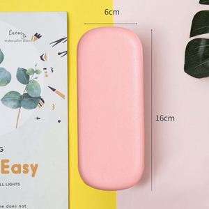 Étui à lunettes carré en PU anti-stress portable et tendance avec logo personnalisé, couleurs bonbon, boîte rigide pour lunettes, accessoires pour lunettes - Product Image 6