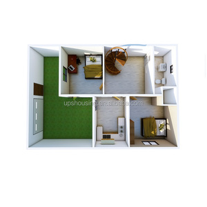 Casas Modulares Prefabricadas de Espuma y Cemento de 2 Pisos, Diseño 2026, Portátiles, Impermeables, con Garaje, para Baño, Oficina y Edificios - Product Image 5