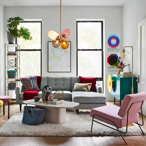 आधुनिक एलईडी लैंप रंगीन ग्लास गुब्बारे बच्चों के बेडरूम डाइनिंग लिविंग रूम एसी लटकाने वाले कमरे एसी लटकाने वाले प्रकाश - Product Image 4