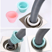 Anneau d'étanchéité de tuyau d'égout en silicone Bouchon de tuyau d'eau Drain de sol Anti-odeur Bouchon de joint d'égout Douche Égouttoir Accessoires de salle de bain