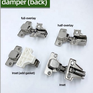 Charnières de meuble à bras court de 35 mm avec amortisseur à fermeture douce, charnières hydrauliques modernes pour cuisine, salon, bureau à domicile, entrepôt - Product Image 3