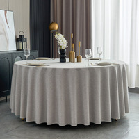 Nappe de table en polyester imperméable pour hôtel, jupe de table grande taille pour restaurant et banquet, fabriquée en Chine