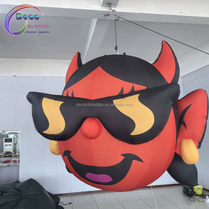 Bắt mắt phim hoạt hình Inflatable treo bò với sừng và kính cho quảng cáo inflatables - Product Image 3
