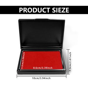 Almohadilla de Tinta de Secado Rápido, Tinta para Huellas Dactilares, Caja de Sellos para Oficina <span class=keywords><strong>Financiera</strong></span>, Adecuada para Finanzas, Agencias de Seguridad y Archivos - Product Image 6
