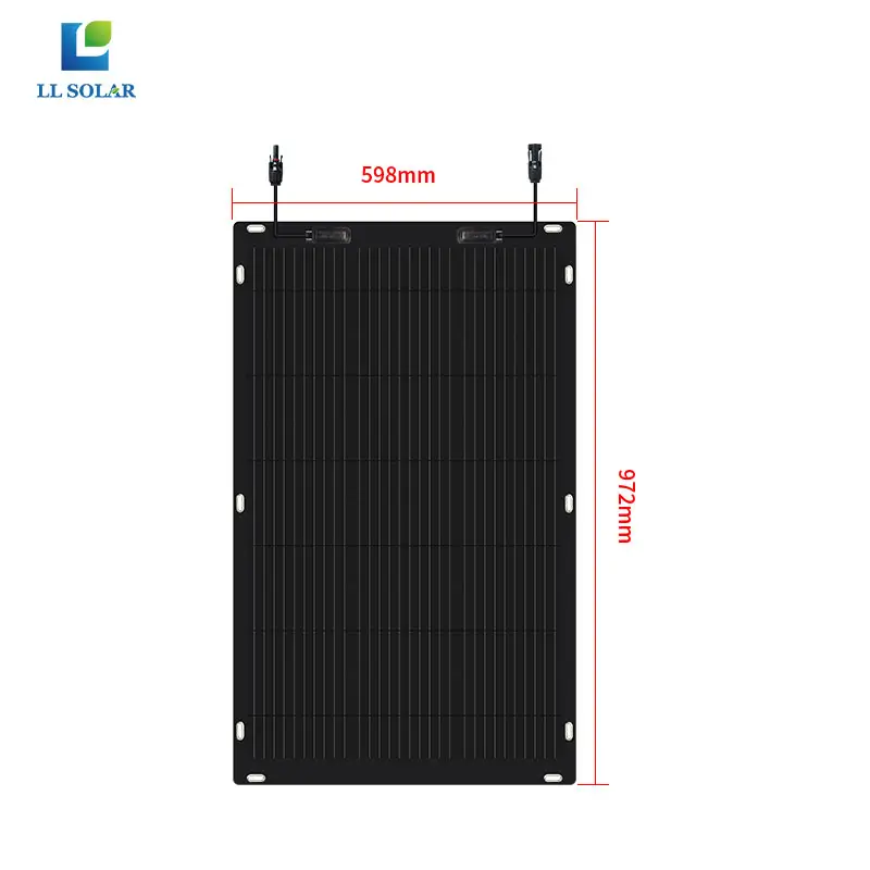 Nieuwe Energie Monokristallijne Flexi Silicium Pv Modules 100W 200W Dunne Flm Zonnepaneel Flexibel Zonnepaneel