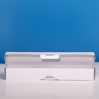 2024 nueva llegada precio al por mayor 4x4 caja personalizada de cartón corrugado para envío con grabado caja tipo carpeta personalizada barata