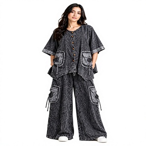 Conjunto de 2 Piezas Midi con Estampado Vintage para Mujer 2026, Vestido Bohemio sin Mangas con Cuello en V y Pantalón - Product Image 1