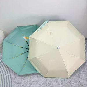 Nuevo Paraguas Automático de 3 Pliegues y 8 Varillas, con Estructura 2+1, Retráctil, de Tela de Goma Colorida, para Sol y Lluvia, Publicitario, en Stock - Product Image 4