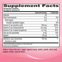 Gummies Premium de Sureau de Haute Qualité pour la Santé Générale et le Soutien Immunitaire, avec Vitamine C et 130mg d'Extrait de Sureau