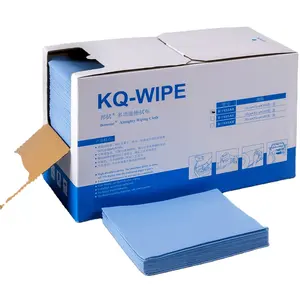 Blue Color Industrial Wipe Cloth Multipurpose Wipes Non woven Car Repairing Cleaning Wipes