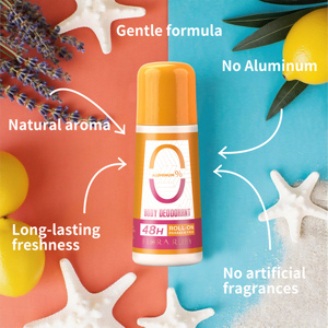Aluminum & Paraben Free 48H Roll-On Body Deodorant Gentle Formula Underarm Odor Control Deodorant for All Skin Types - Product Image 6