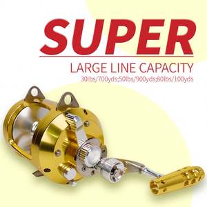 Gran oferta para Sea Max Drag 45Kg carretes Big Game Trolling Boat Overhead carrete <span class=keywords><strong>de</strong></span> <span class=keywords><strong>pesca</strong></span> agua salada - Product Image 2