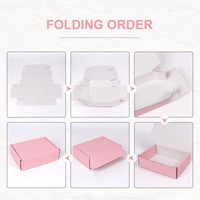 Großhandel Kundenspezifische Logo-Design Elegante Versandkartons Rosa Stabile Wellpappe Bekleidungs- Schuh- Kosmetik Geschenkversandkartons