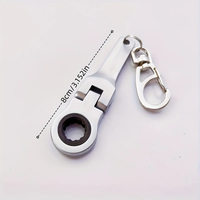 Haute Qualité 10mm Stubby Tête Flexible À Cliquet Combinaison Clé Métrique À Cliquet Porte-clés