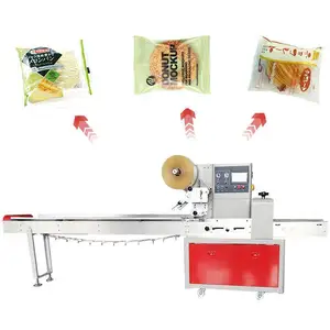 automatic flow pack machine high speed pillow pillow packing candy lollipop packaging machine