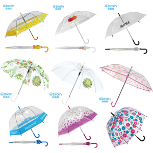 Paraguas de Cúpula Transparente de POE Personalizado con Visión Clara Estilo Japonés para Niños y el Coche, Económico con Impresión de Logotipo - Product Image 6