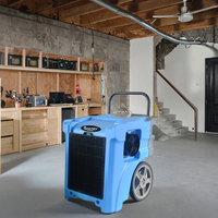 Déshumidificateur commercial AONE-50LGR d'usine en Chine-650W avec pompe de vidange automatique et affichage à LED pour la maison/entrepôt