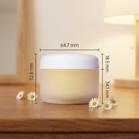 Pots en plastique PP Yu-Xiao avec couvercles à vis pour crèmes cosmétiques pour les yeux et les soins de la peau, finition givrée, 50 g, logo personnalisé