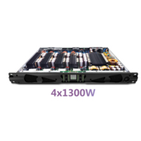 Amplificateur de puissance numérique professionnel 1U classe D 4 canaux 4 ohms 4x1300W avec boîtier en aluminium pour enceintes Line Array