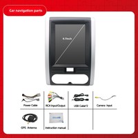 Reproductor Multimedia para Auto con DVD y GPS para Nissan X-Trail 2008-2012, Pantalla Táctil Vertical Tesla de 9.7 Pulgadas, Radio Estéreo para Auto Android 2 Din