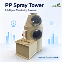 Tour de purification profonde par pulvérisation PP, épurateur humide résistant aux produits chimiques pour les gaz industriels corrosifs