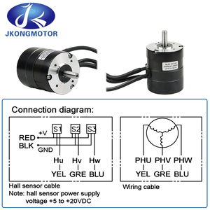 48V 0.3n. M 3000rpm jk60bls01 Moteur à courant continu sans balais carré de 60mm pour suiveur solaire/système de suivi solaire - Product Image 5