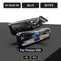 Caméra de tableau de bord pour rétroviseur de streaming Proton X50 H10 Pro, 2K, 9,2 pouces, double objectif avant et arrière, WiFi, certifiée CE FCC, d'origine usine