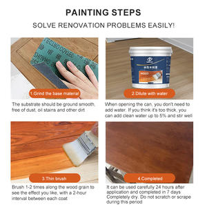 Cire de <span class=keywords><strong>bois</strong></span> à base d'eau fournisseur d'huile teinture de couleur meubles sol extérieur protéger conservateur vernis peinture revêtement - Product Image 4