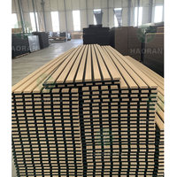 Paneles Acústicos de Madera para Pared, Suministro Directo de Fábrica, Paneles Acústicos de Madera Gris