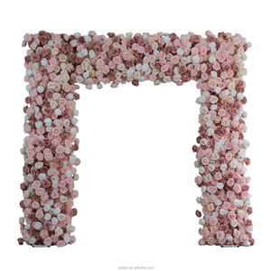 Série <span class=keywords><strong>de</strong></span> Décoration d'Arche en Roses et Pivoines 3D/5D Blanches Personnalisées en Gros : Bouquets Entièrement Roses et d'Hortensias - Product Image 2