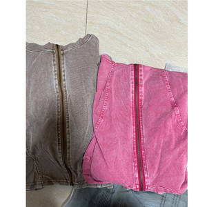 Mùa Thu Của Phụ Nữ Cotton Axit Crop Trùm Mũ Trùm Mũ Mồ Hôi Áo Khoác Dài Quần <span class=keywords><strong>2</strong></span> Mảnh Bộ Giản Dị Hai Mảnh Jogger Trùm Mũ Trùm Mũ Bộ Phụ Nữ Trang Phục 2025 - Product Image 4